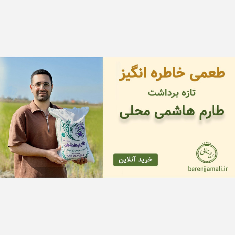 برنج طارم هاشمی فوق ممتاز تازه برداشت فریدونکنار برنج جمالی 5کیلو