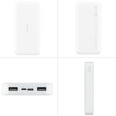 پاور بانک 20000 شیائومی (ارسال رایگان)فست شارژ Xiaomi Redmi PB200LZM 18W گلوبال