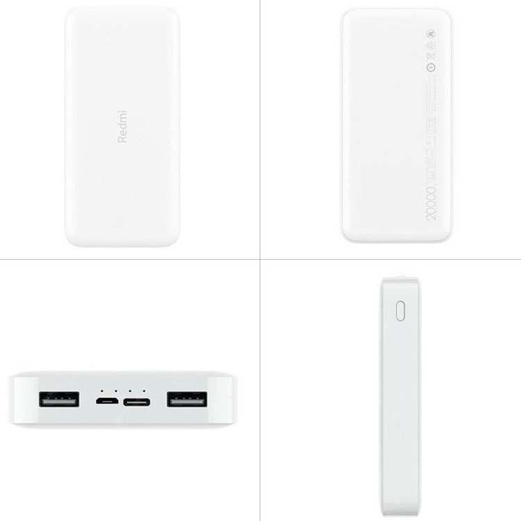 پاور بانک 20000 شیائومی (ارسال رایگان)فست شارژ Xiaomi Redmi PB200LZM 18W گلوبال
