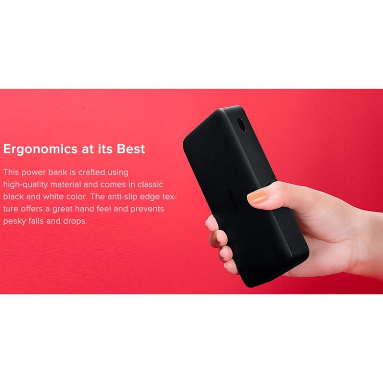 پاور بانک 20000 شیائومی (ارسال رایگان)فست شارژ Xiaomi Redmi PB200LZM 18W گلوبال