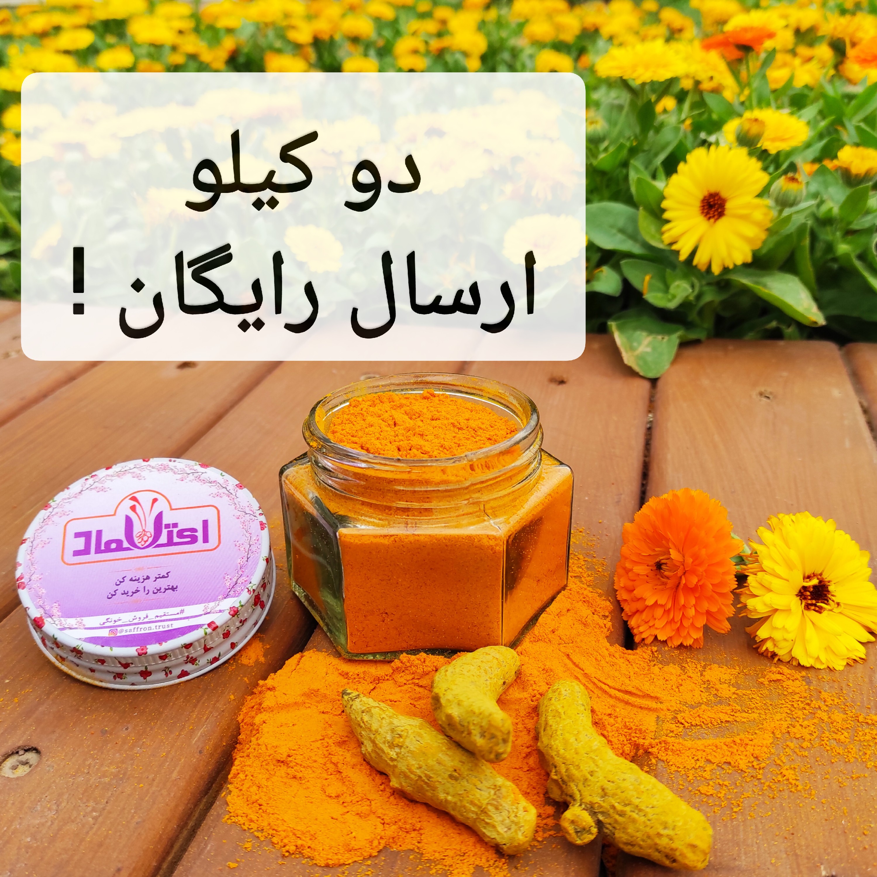پودر زردچوبه زرین هندی 500 گرمی اعتماد (تخفیف ویژه)