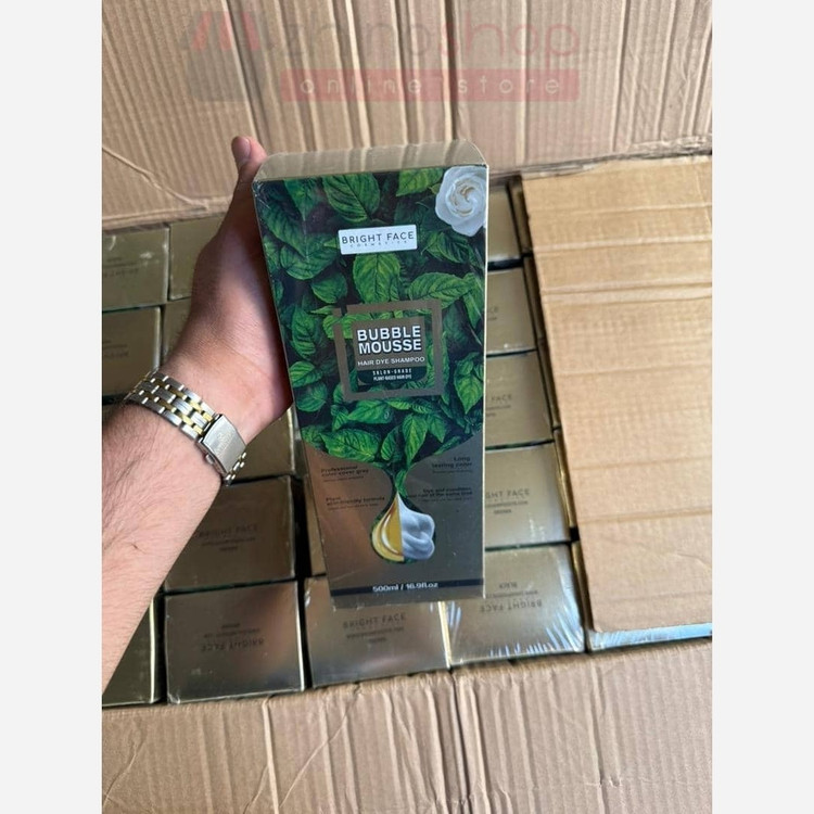 شامپو رنگ مو معروف ژلاتین بابل موس مشکی جدید تستردار اصلی کارتن بزرگ 500ml(تضمینی)