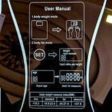 ترازو وزن کشی هوشمند بلوتوثی کمری با گارانتی1ساله دیجیتال دماسنج دار35در35شیشه 8میل 180کیلوگرم اتصال به اندروید و ایفون