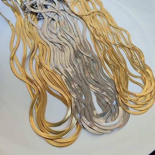 گردنبند ماری و دستبند ماری استیل رنگ ثابت