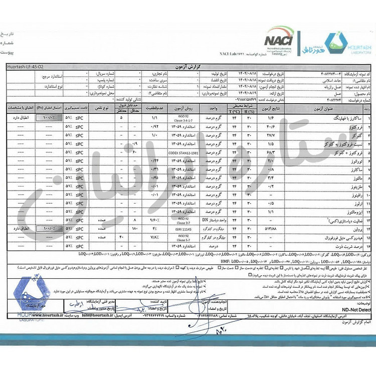 عسل دیابتی درمانی رازیانه - با ضمانت مادام العمر (نیم کیلویی)
