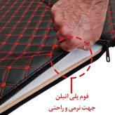 تشک سفری خودرو مدل تاشو مخصوص صندلی عقب با رویه چرم و فوم پلی اتیلن
