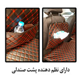 تشک سفری خودرو مدل تاشو مخصوص صندلی عقب با رویه چرم و فوم پلی اتیلن