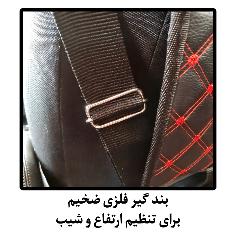 تشک سفری خودرو مدل تاشو مخصوص صندلی عقب با رویه چرم و فوم پلی اتیلن