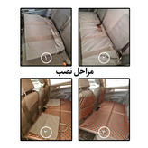 تشک سفری خودرو مدل تاشو مخصوص صندلی عقب با رویه چرم و فوم پلی اتیلن