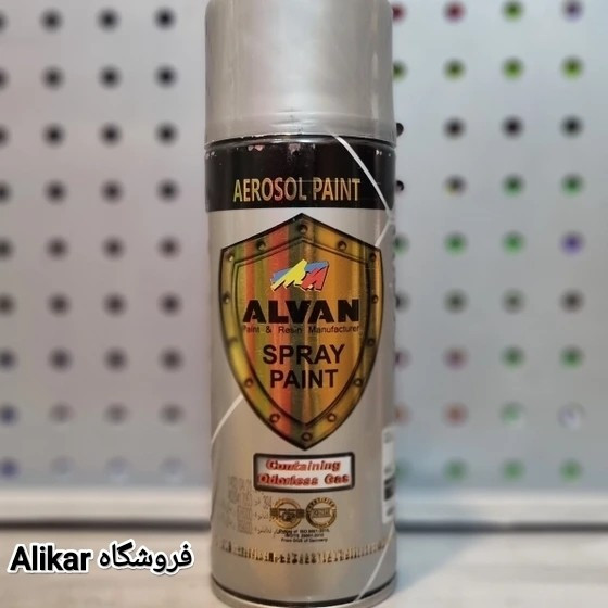 اسپری رنگ نقره ای براق الوان حرارتی نسوز انجین موتور و لوازم خانگی