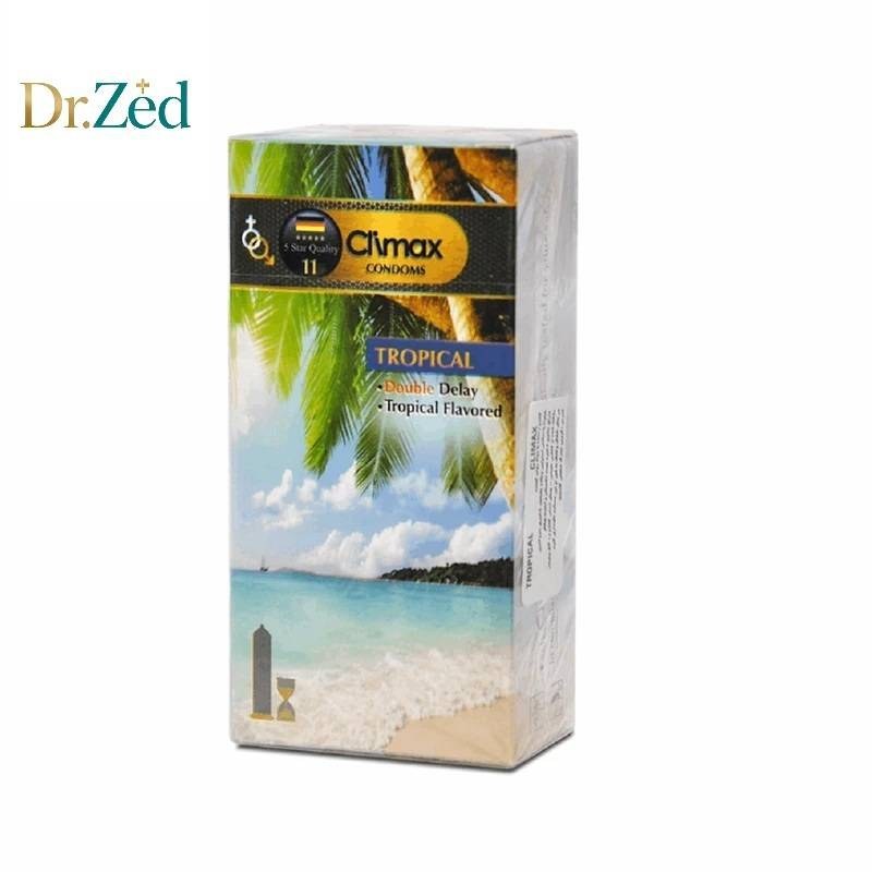 کاندوم کلایمکس مدل Tropical11 بسته 12 عددی