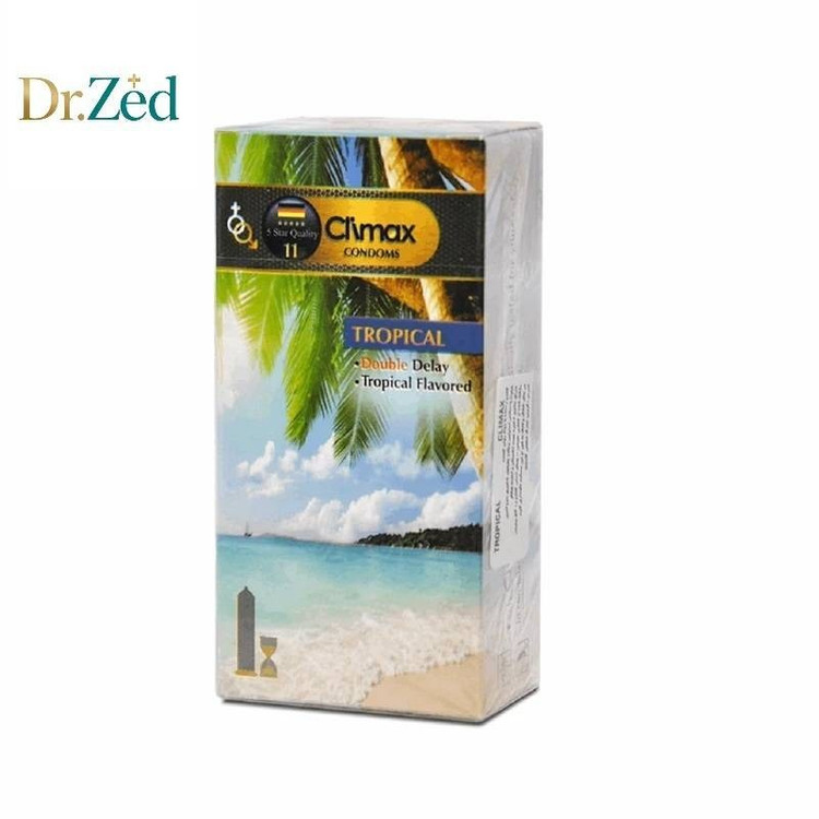 کاندوم کلایمکس مدل Tropical11 بسته 12 عددی