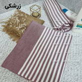 حوله یزدی نخی استخری سایز بزرگ 100 در 180 دور دوز و دارای رنگبندی صد در صد نخی برند رامش