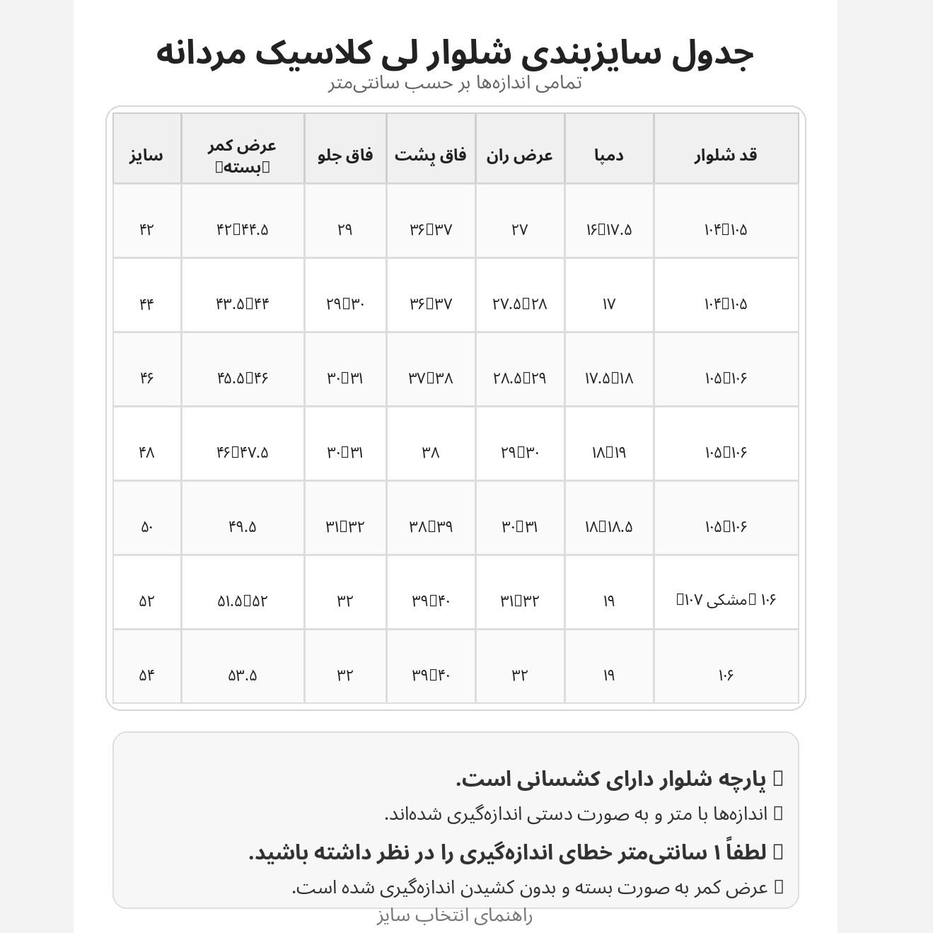 شلوار جین مردانه کلاسیک فاق متوسط - شلوار لی مردانه