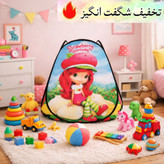 چادر بازی کودک مدل دختر موفرفری سایزهای 1 تا 3