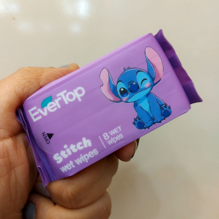 دستمال مرطوب مینی 8 عددی فانتزی اقتصادی برند EverTop