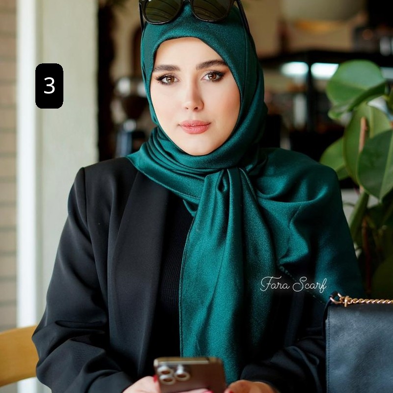 روسری مجلسی کریستال شیک ساده وجدیدبارنگبندی جذاب کد429 ازغرفه یکتااسکارف