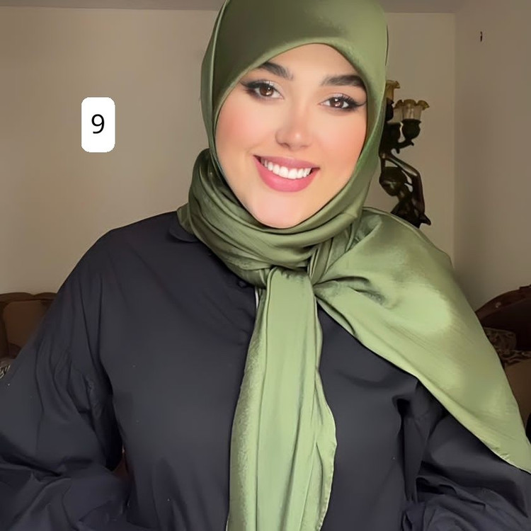 روسری مجلسی کریستال شیک ساده وجدیدبارنگبندی جذاب کد429 ازغرفه یکتااسکارف