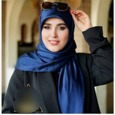 روسری مجلسی کریستال شیک ساده وجدیدبارنگبندی جذاب کد429 ازغرفه یکتااسکارف