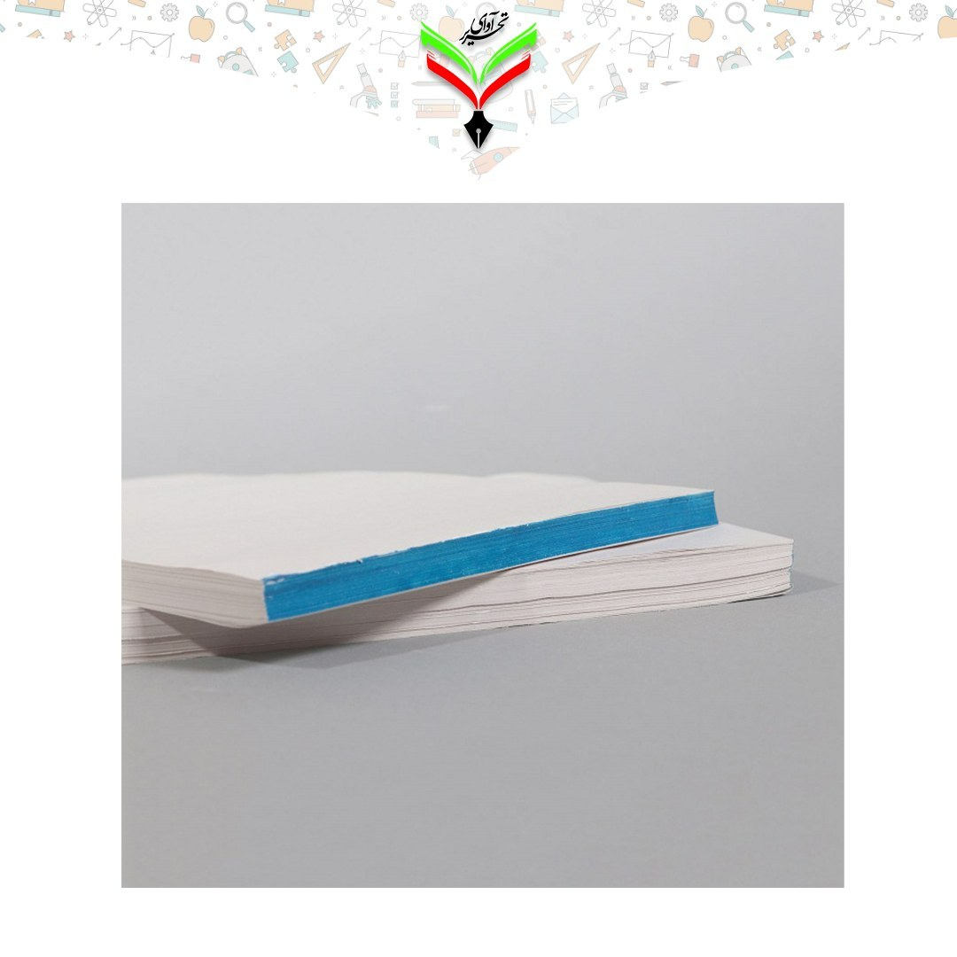 کاغذ کاهی چک نویس چرک نویس باطله A5 ته چسب 100 برگ کد 01