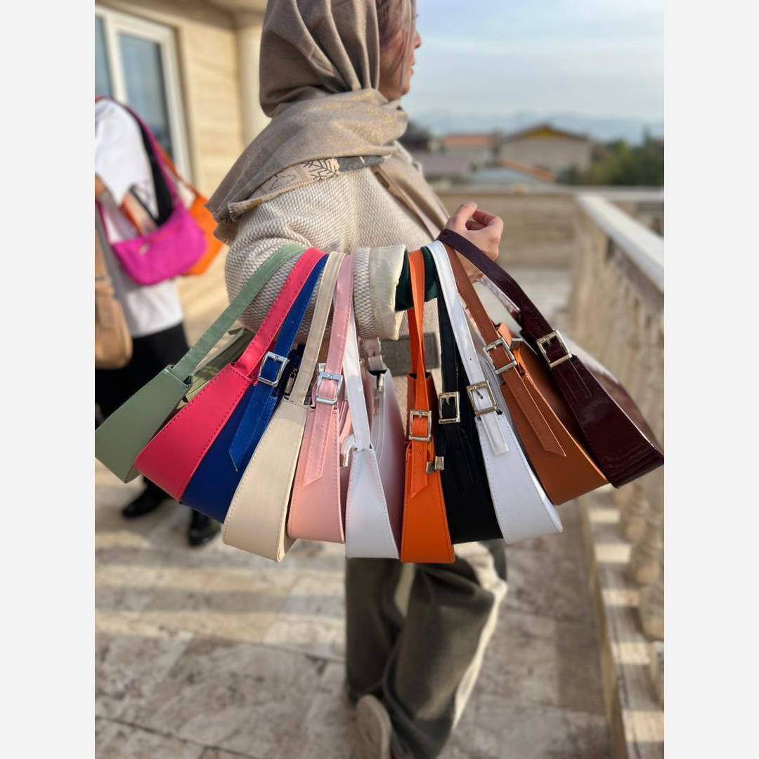 کیف زنانه قایقی کیف مدل قایقی زنانه کیف مجلسی ترند سال ورنی مات چرم دخترانه رنگی رودوشی و دستی