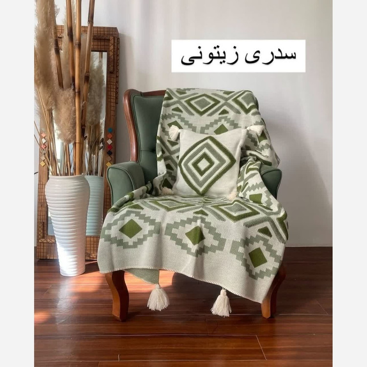 شال مبل پانچدوزی نخ ترک تراکم بالا 140 در 180 (پس کرایه)