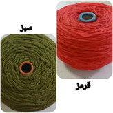 نخ مکرومه پنبه ای رنگی 4 میل (150 گرمی)