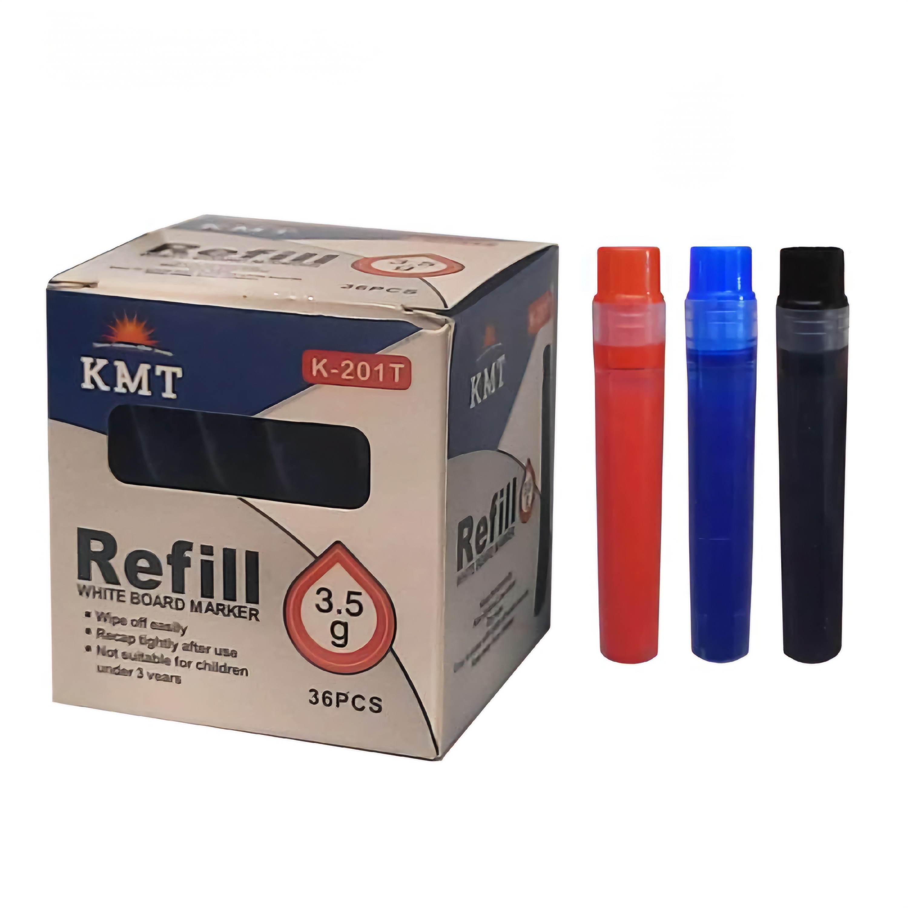 یدک ماژیک وایت برد شارژی (یک عدد) در 3 رنگ کی ام تی