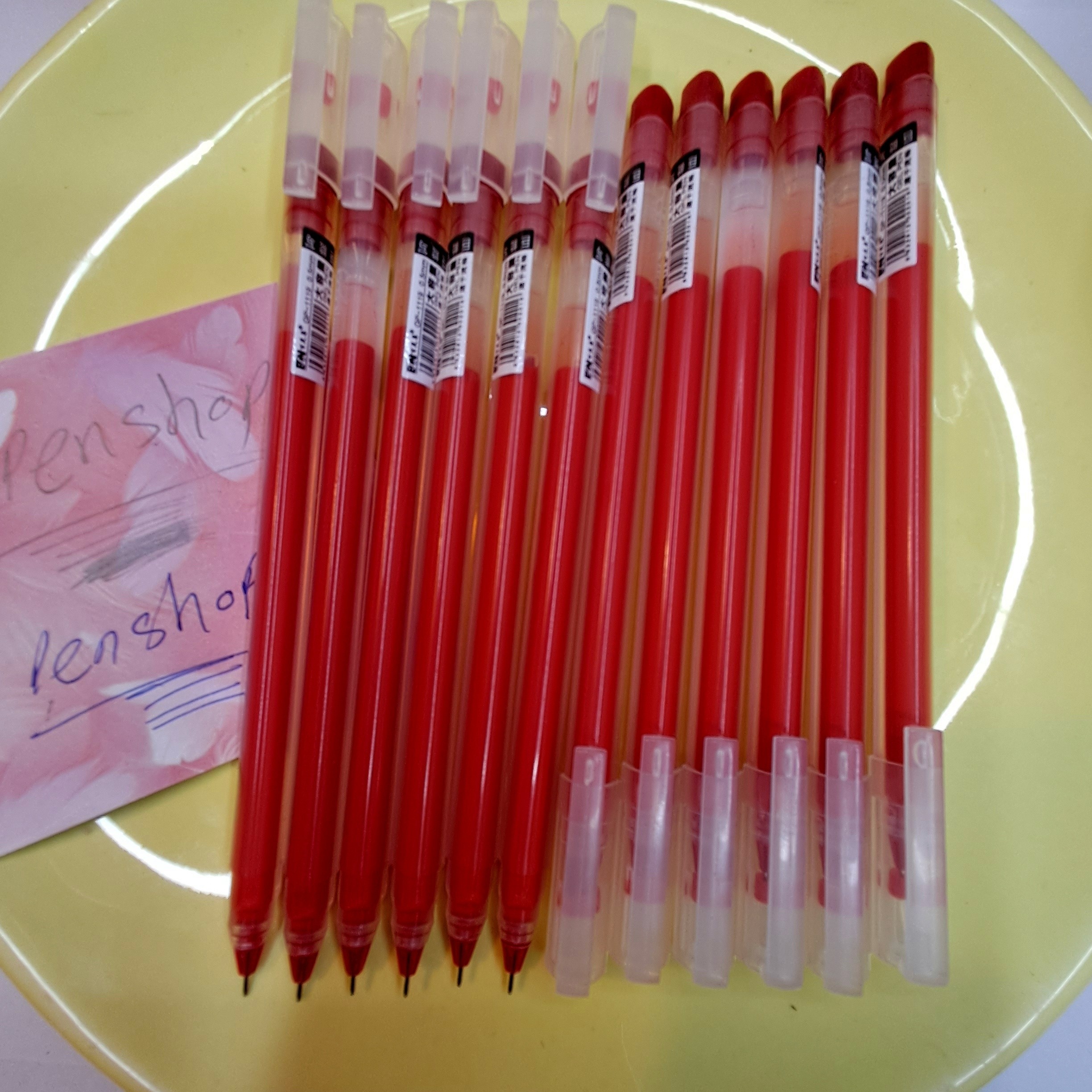 خودکار قرمز ژل پن ضخانت 0.5mm