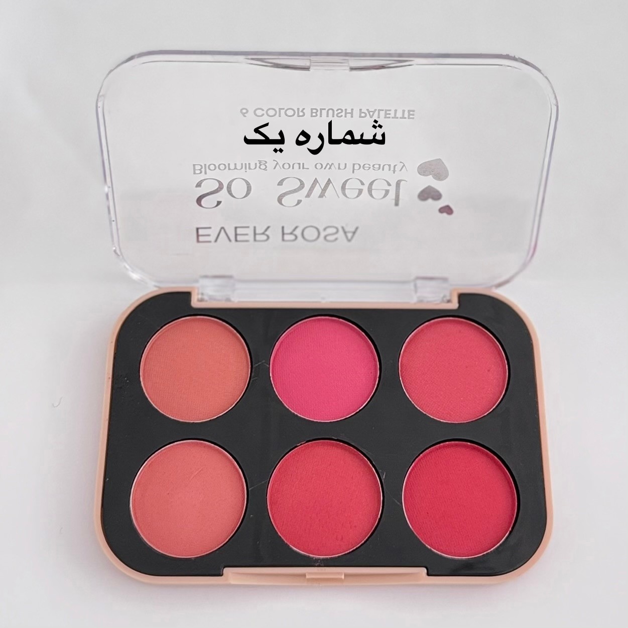 پالت رژگونه 6 رنگ ( آرایشی هوتران)