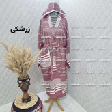 حوله یزدی تن پوش صددرصد نخی سایز ایکس لارج XL برند رامش دارای رنگبندی قد 130 - دور کمر 130 - یقه تامچ 75