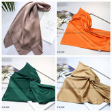 مینی اسکارف مجلسی ساتن ابریشم ساده وارداتی (هدیه و تخفیف)