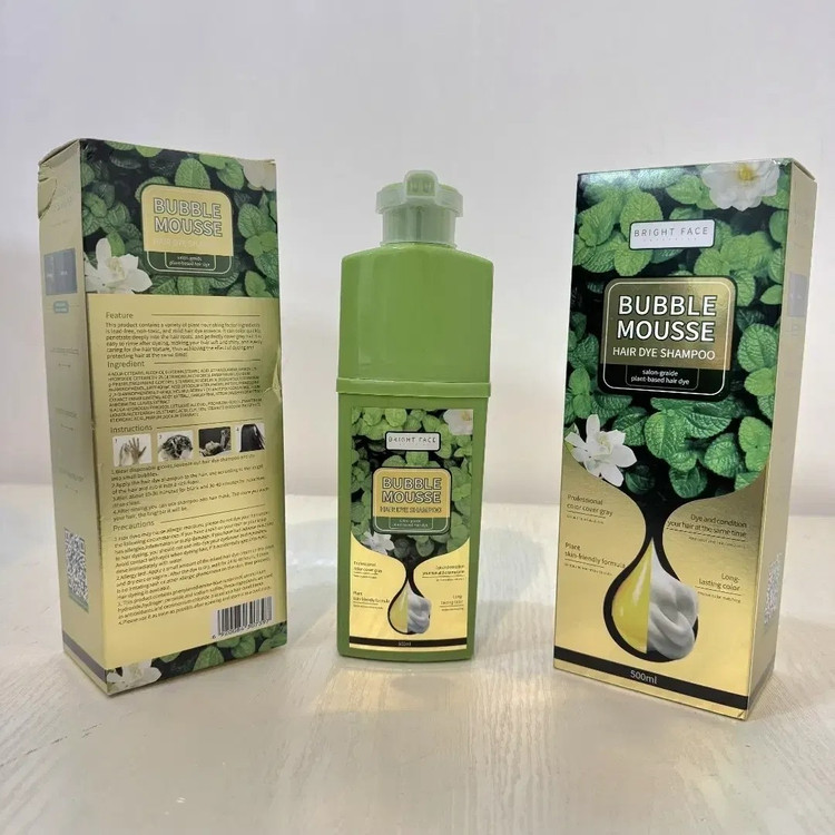 شامپو ژلاتین رنگ مو بابل موس مدل bright face تستر دار (اورجینال)
