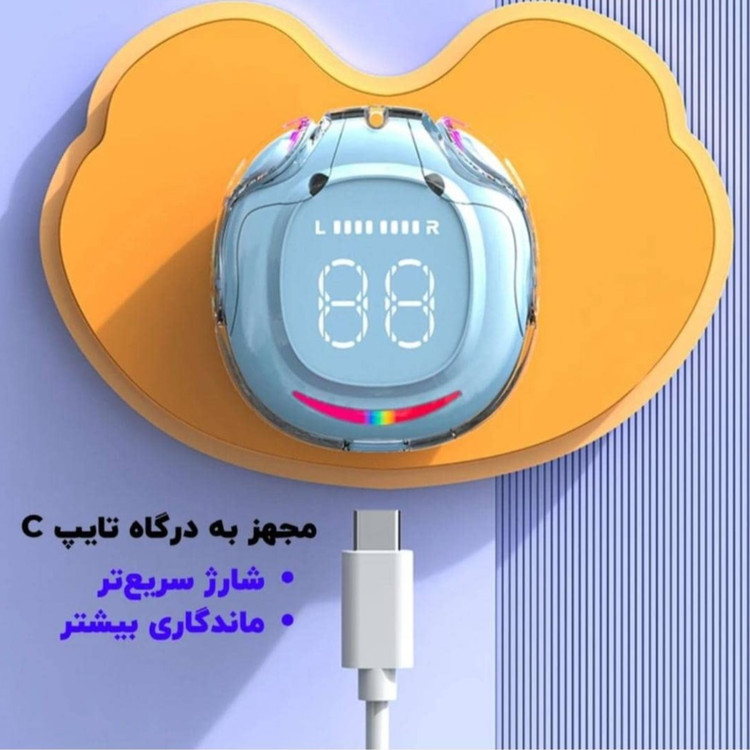 هندزفری بلوتوثی شیشه ای برند WROCKA مدل V5.4
