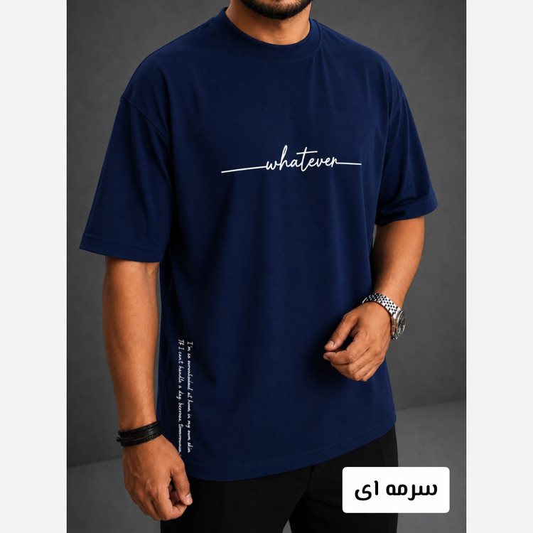 تیشرت مردانه باکسی جنس نخ پنبه 28