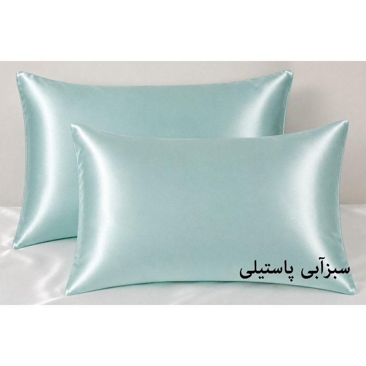 روبالشی ساتن کاور بالش روبالشتی ساتن مدل پاکتی حدودا 50در70 کاهش چین و چروک پوست ضدموخوره و نرمی مو کاهش شکستگی و وز مو