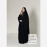 چادر مشکی عربی جده جواهردوزی کرپ درجه یک لاکچری (حریر اسود) و رویال