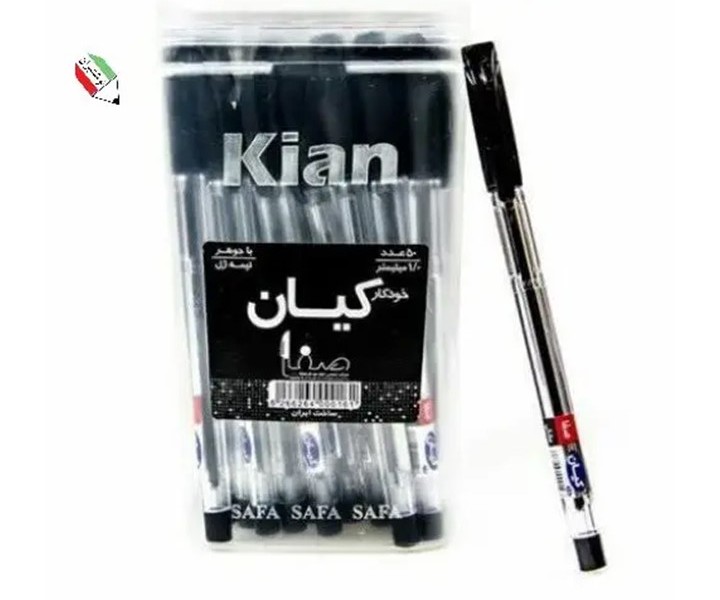 خودکار مشکی بدنه کریستال نوک 1 میلیمتر کیان 13045