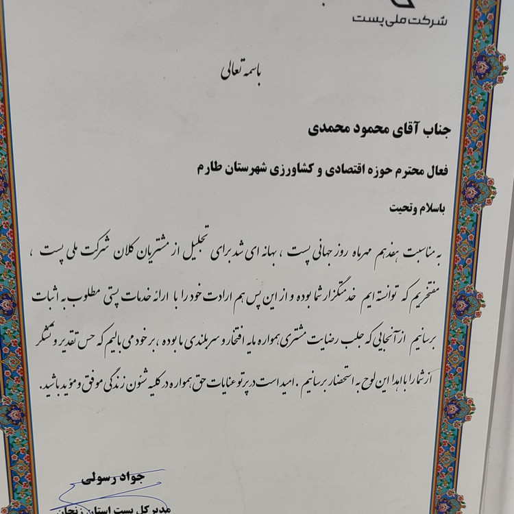 روغن زیتون پرس سرد تازه (3لیتری) فرابکر آخر فصل از باغدار طارم با تضمین کیفیت وقیمت