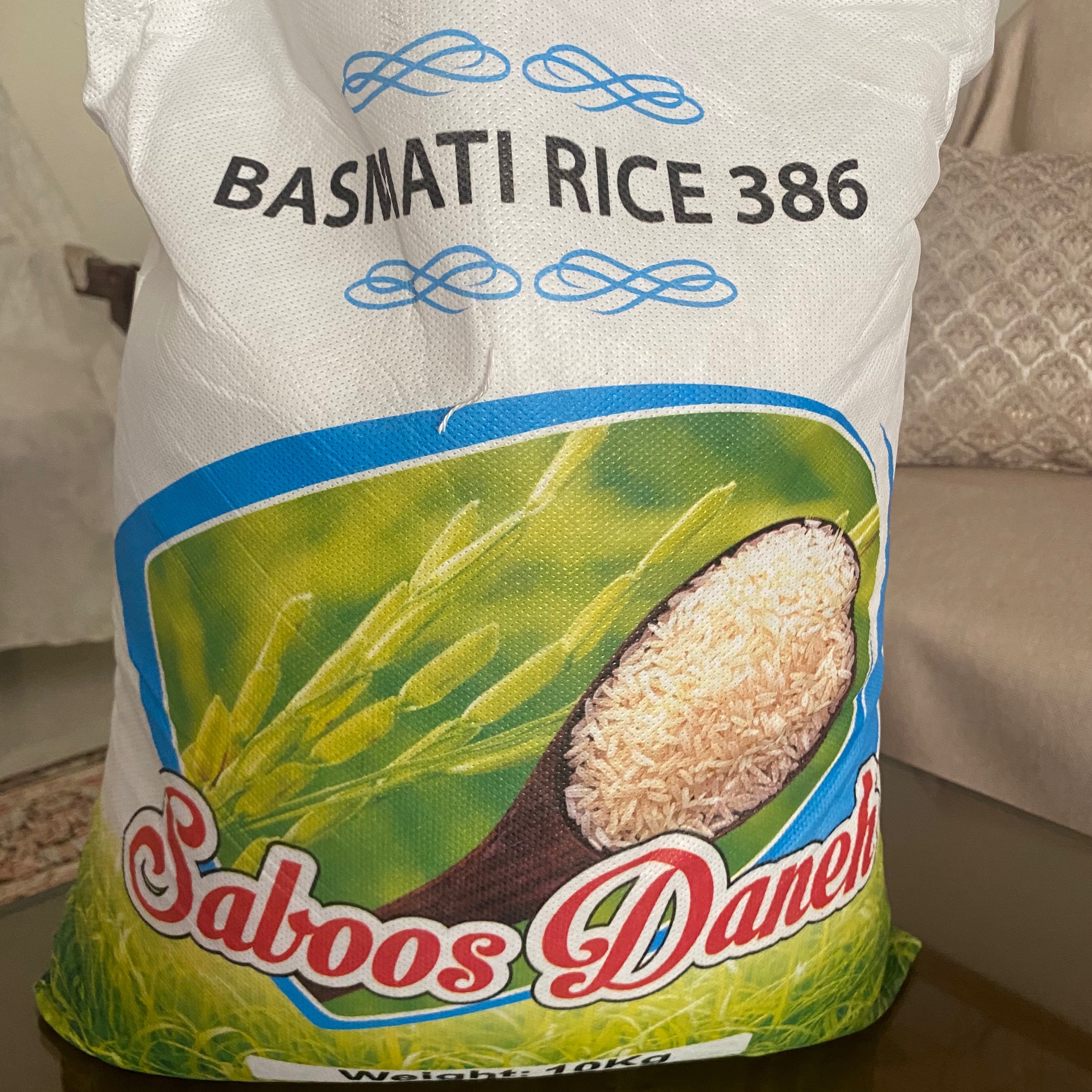 برنج پاکستانی 10 کیلویی برند سبوس دانه