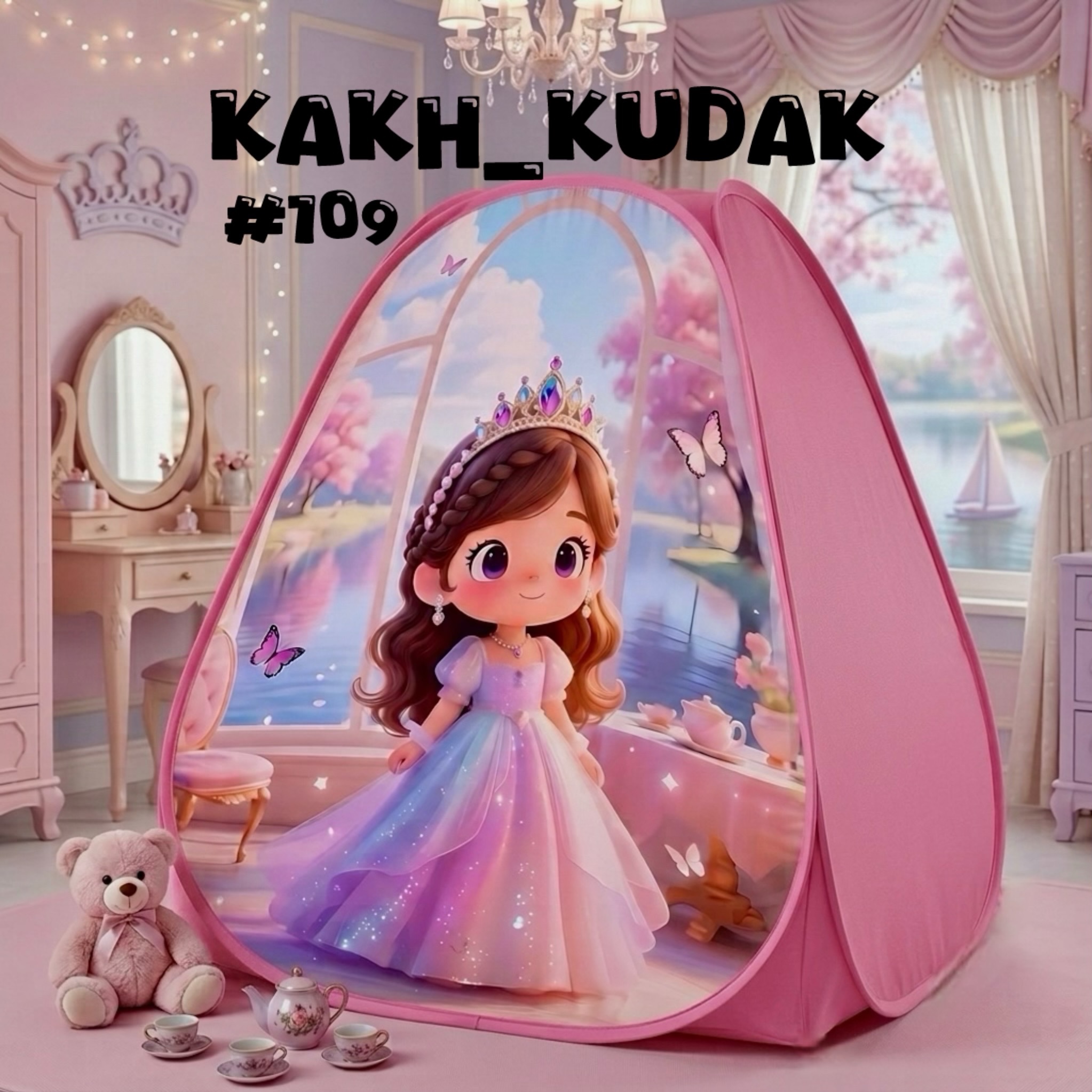 چادر بازی کودک دختر و یونیکورن کد 101
