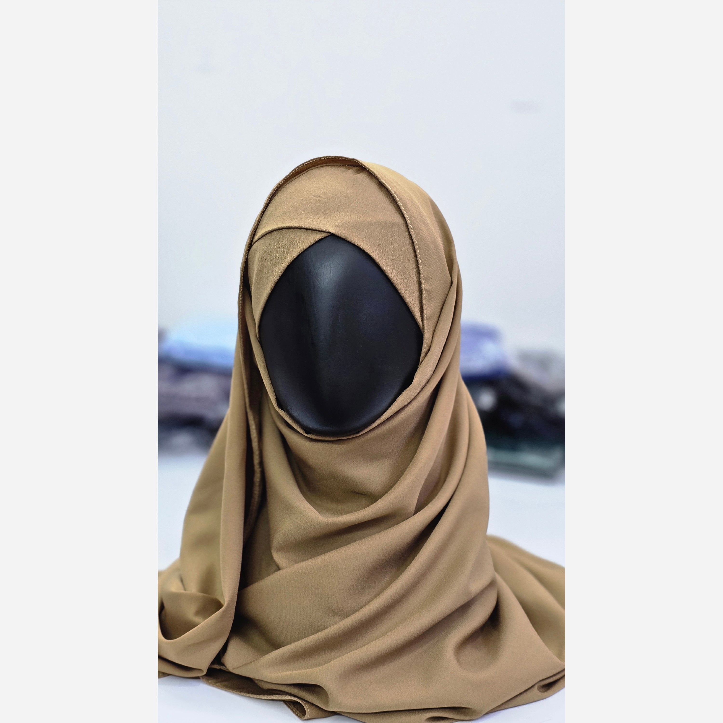هدشال دوپیله ساده کرپ حریر در رنگ بندی