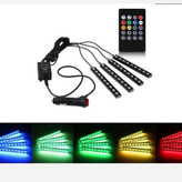 کیت نورپردازی داخل خودرو مدل زیرپایی RGB ریموت دار