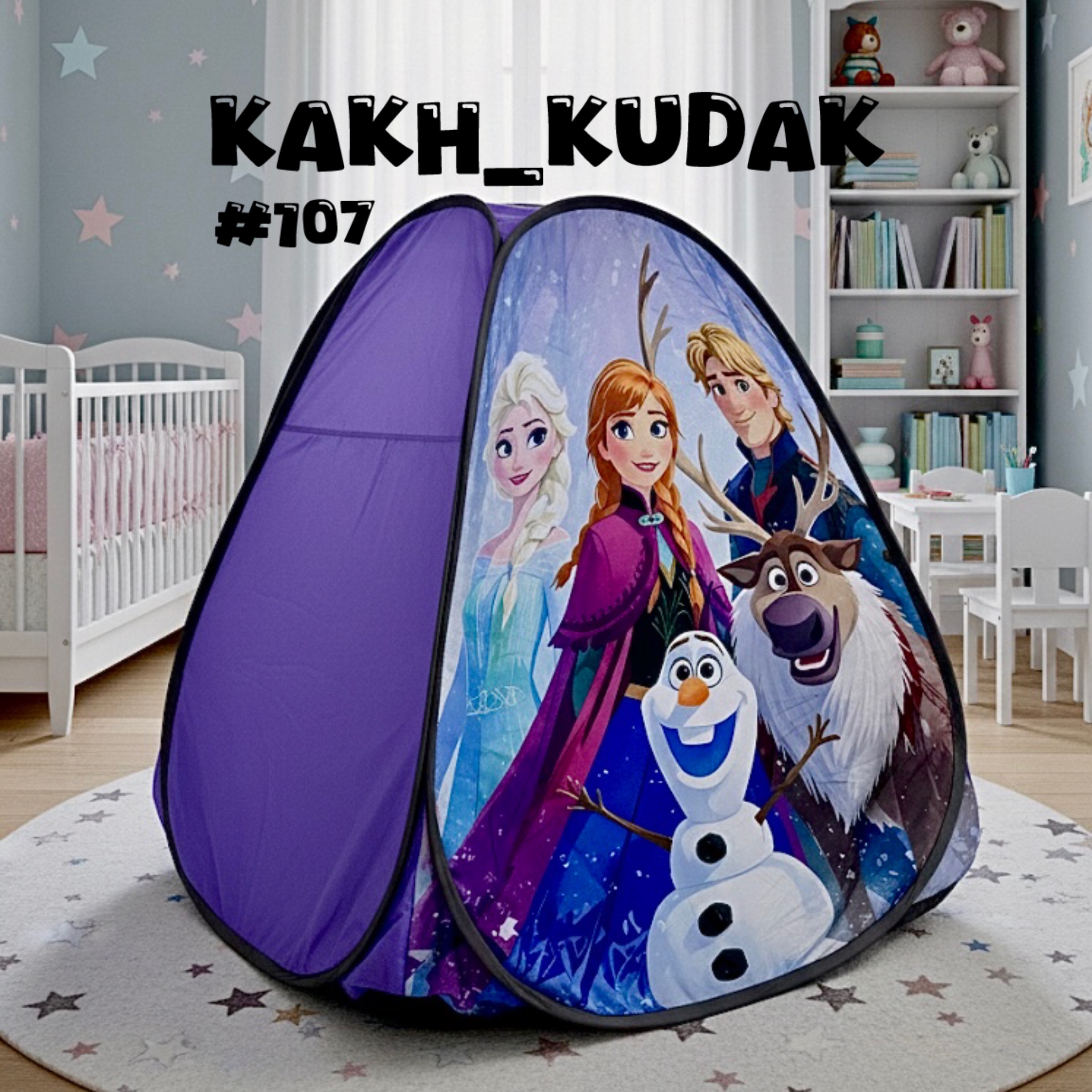 چادر بازی کودک باربی صورتی کد 105