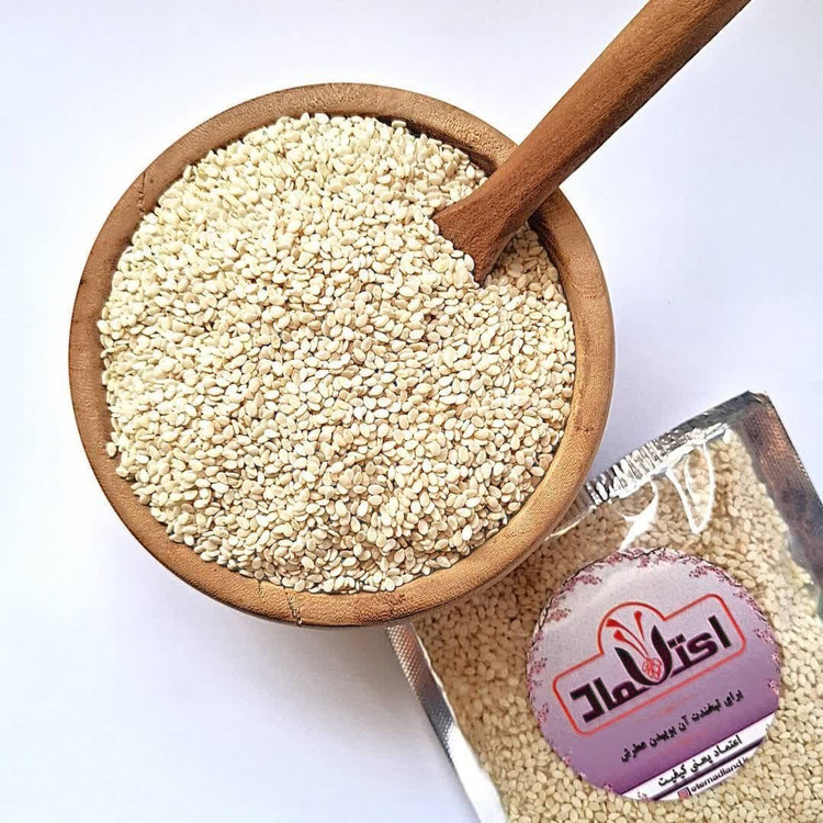 کنجد سفید اعلا یک کیلویی اعتماد کاملا تمیز (کنجدسفیدهندی)