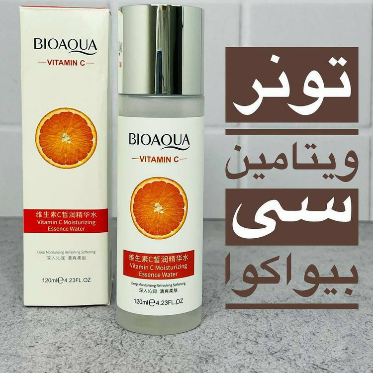تونر ویتامین سی بیوآکوا (درخشان کننده پوست و ضد لک و رطوبت رسانی بالای پوست)