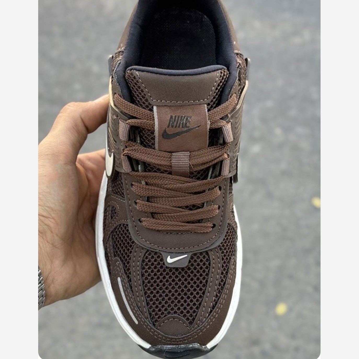 کتونی نایک وی تو کی قهوه ای مردانه زنانه ست Nike V2K