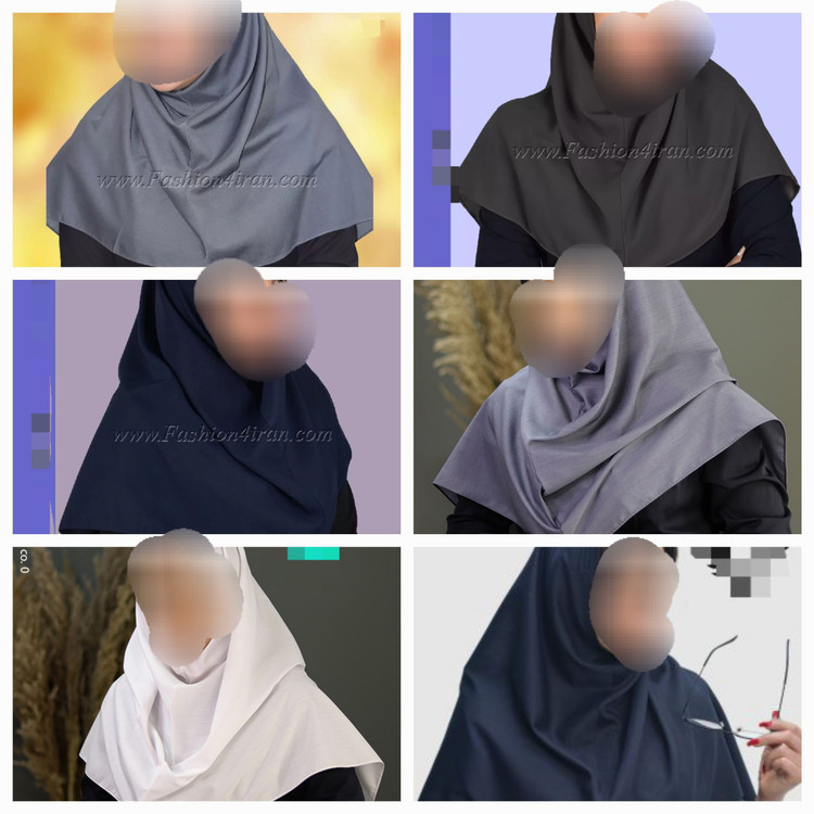 مقنعه کرپ حریر خاویاری قواره 90 و 100 (شامل هدیه)