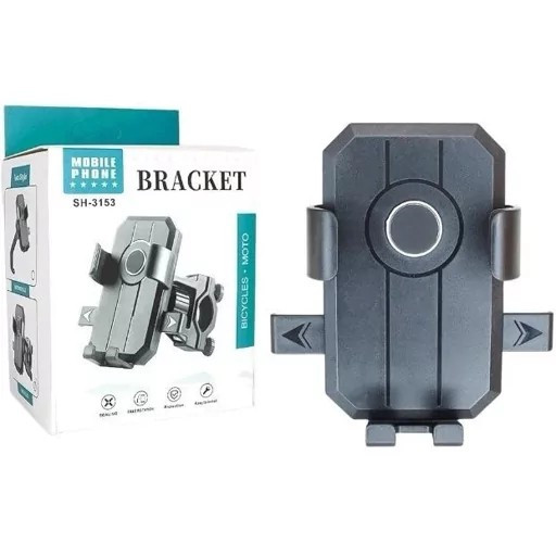 هولدر و پایه نگهدارنده موبایل مدل SH-3153 مناسب برای موتور سیکلت و دوچرخه،دارای طراحی ضد لرزش و ضد سقوط،چرخش 360 درجه