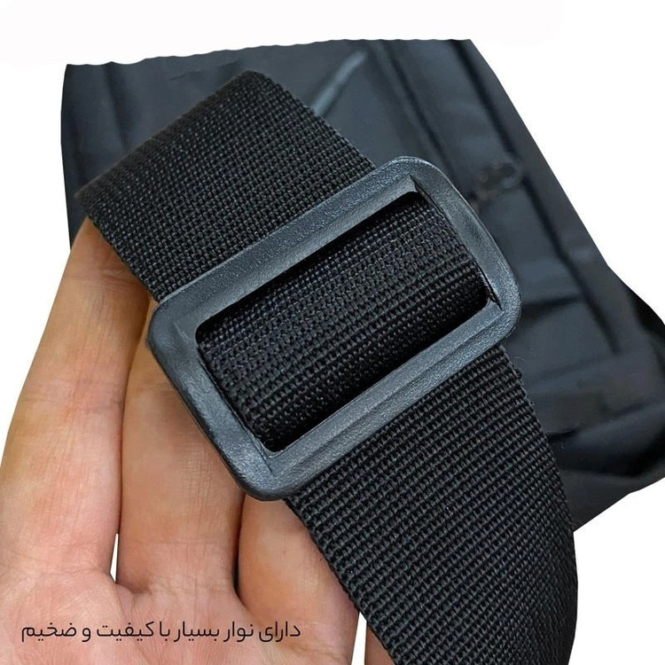 کیف دوشی مردانه cat مدل C35 جنس برزنت ضد آب مناسب تبلت